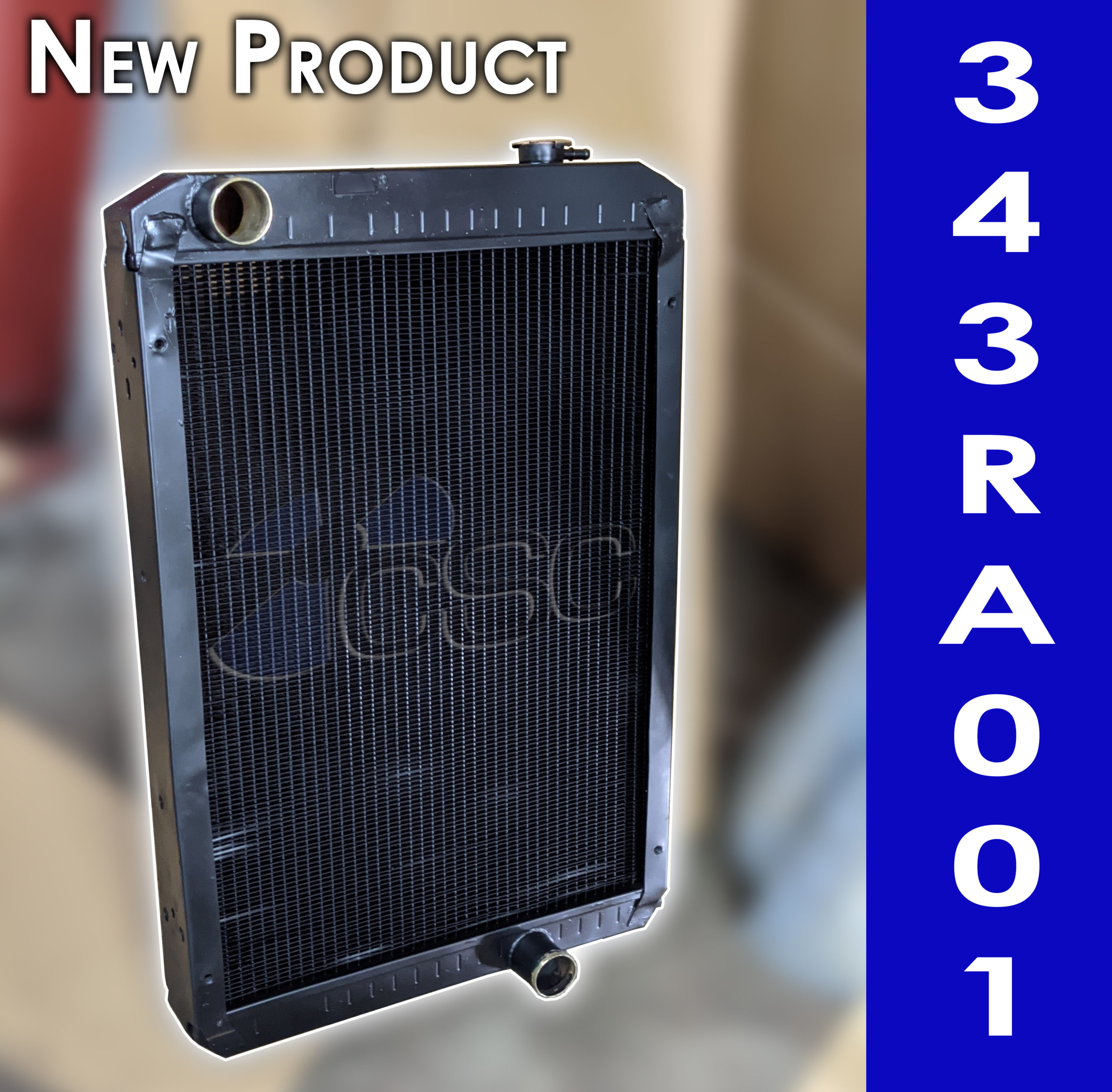New 343RA001 radiator for John Deere 310G Backhoe Loader